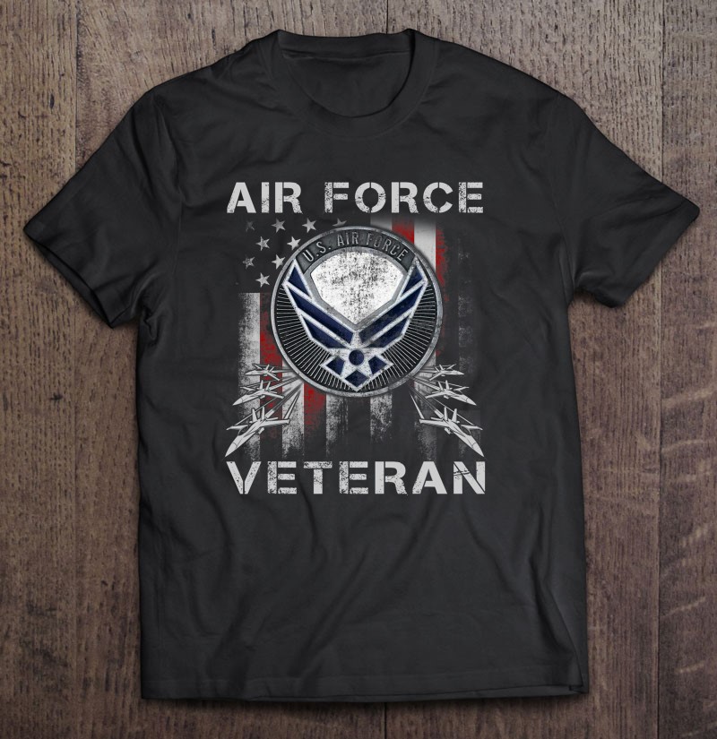 Veteran Us Air Force Shirt Usaf Vintage Shirt Gift Man Black Size Up To 5xl