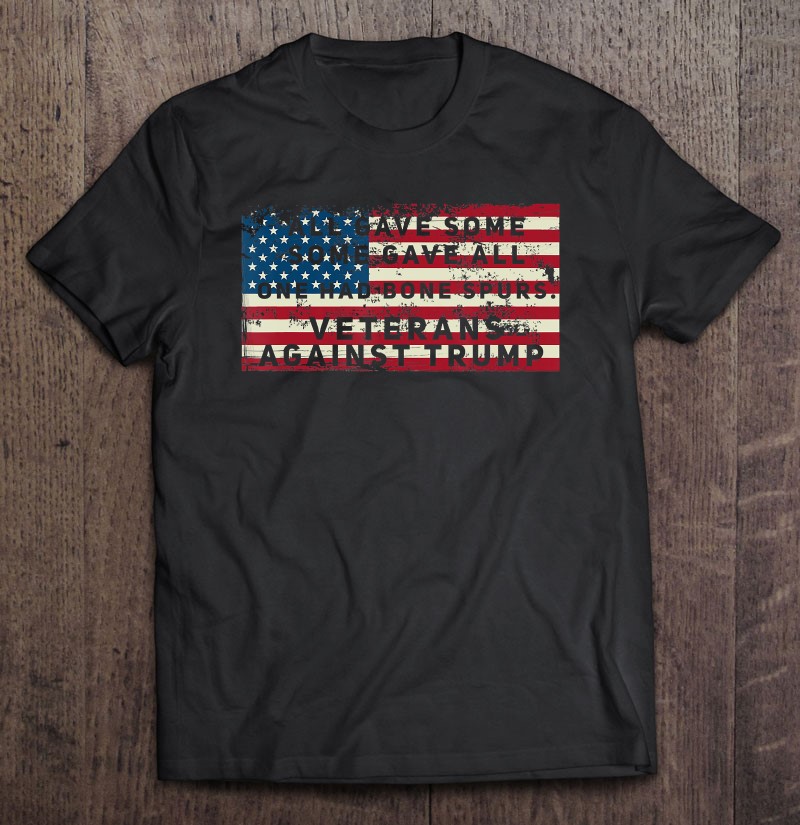 Veterans Against Trump Cadet Dodge Bone Spurs Shirt Gift Man Black Size Up To 5xl