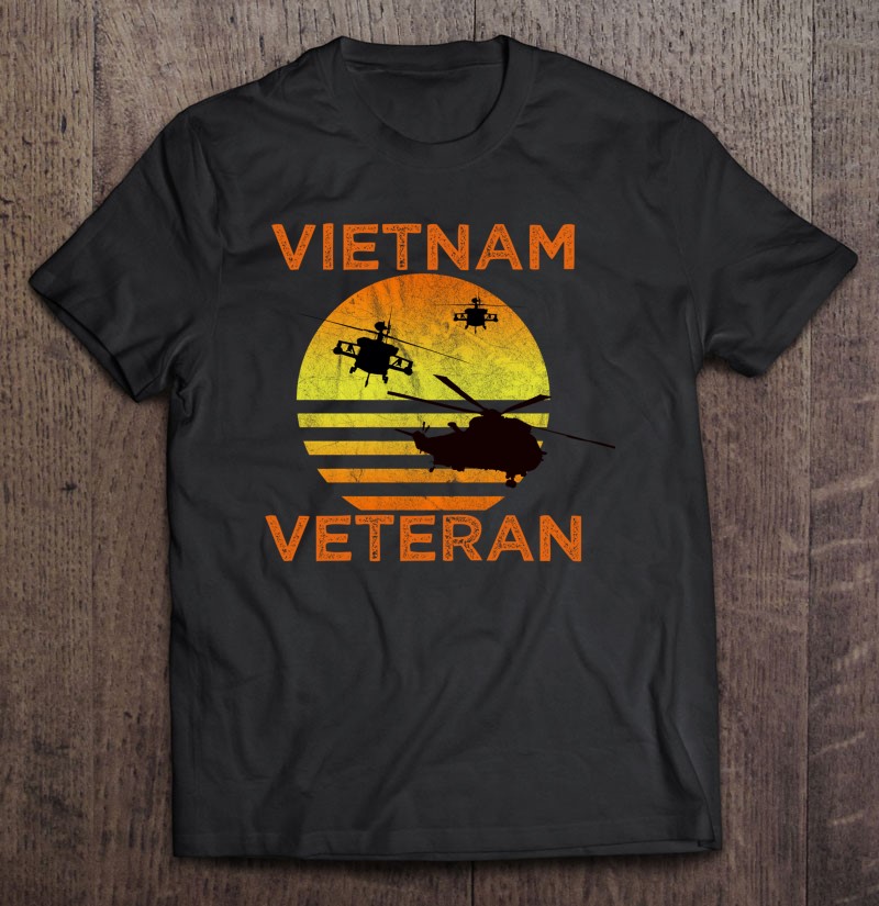 Vietnam Veteran T-helicopter Air Assaul Shirt Gift Man Black Size Up To 5xl