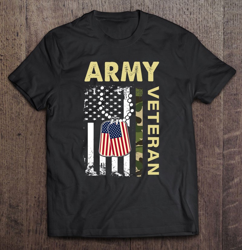 Vintage Army Shirt Veteran Day American Flag Women Men Shirt Gift Man Black Size Up To 5xl