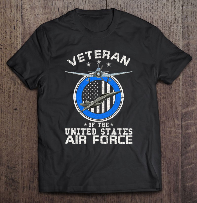 Vintage Veteran Of The United States Air Force Us Military Shirt Gift Man Black Size Up To 5xl
