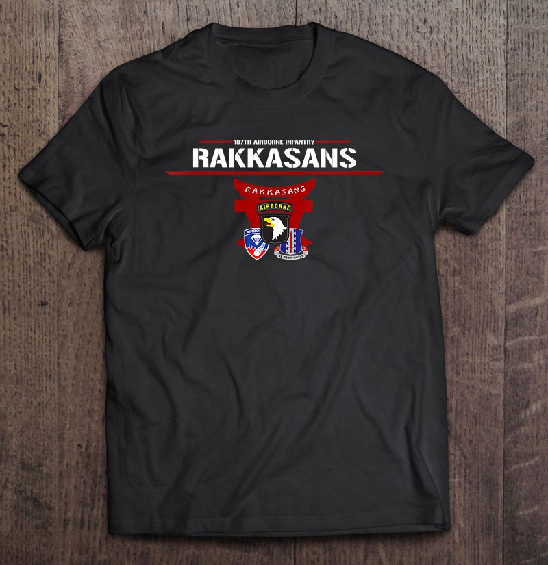 Womens 187th Airborne Infantry Regiment Rakkasans V-neck Shirt Gift Man Black Size Up To 5xl