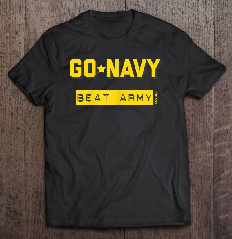 Womens Blue Gold Go Navy Beat Army Star Shirt Gift Man Black Size Up To 5xl