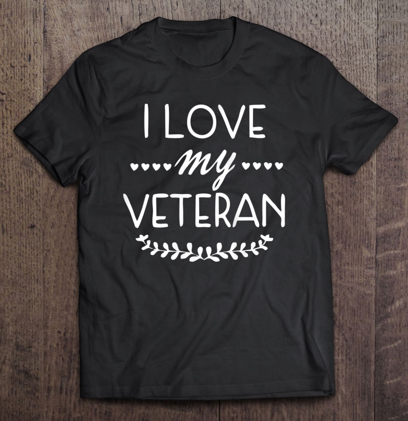 Womens I Love My Veteran Wife Shirt Veteran Wife Tank Top Shirt Gift Man Black Size Up To 5xl