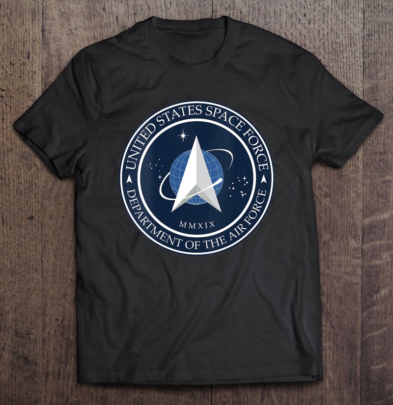 Womens United States Space Force Emblem Shirt Gift Man Black Size Up To 5xl