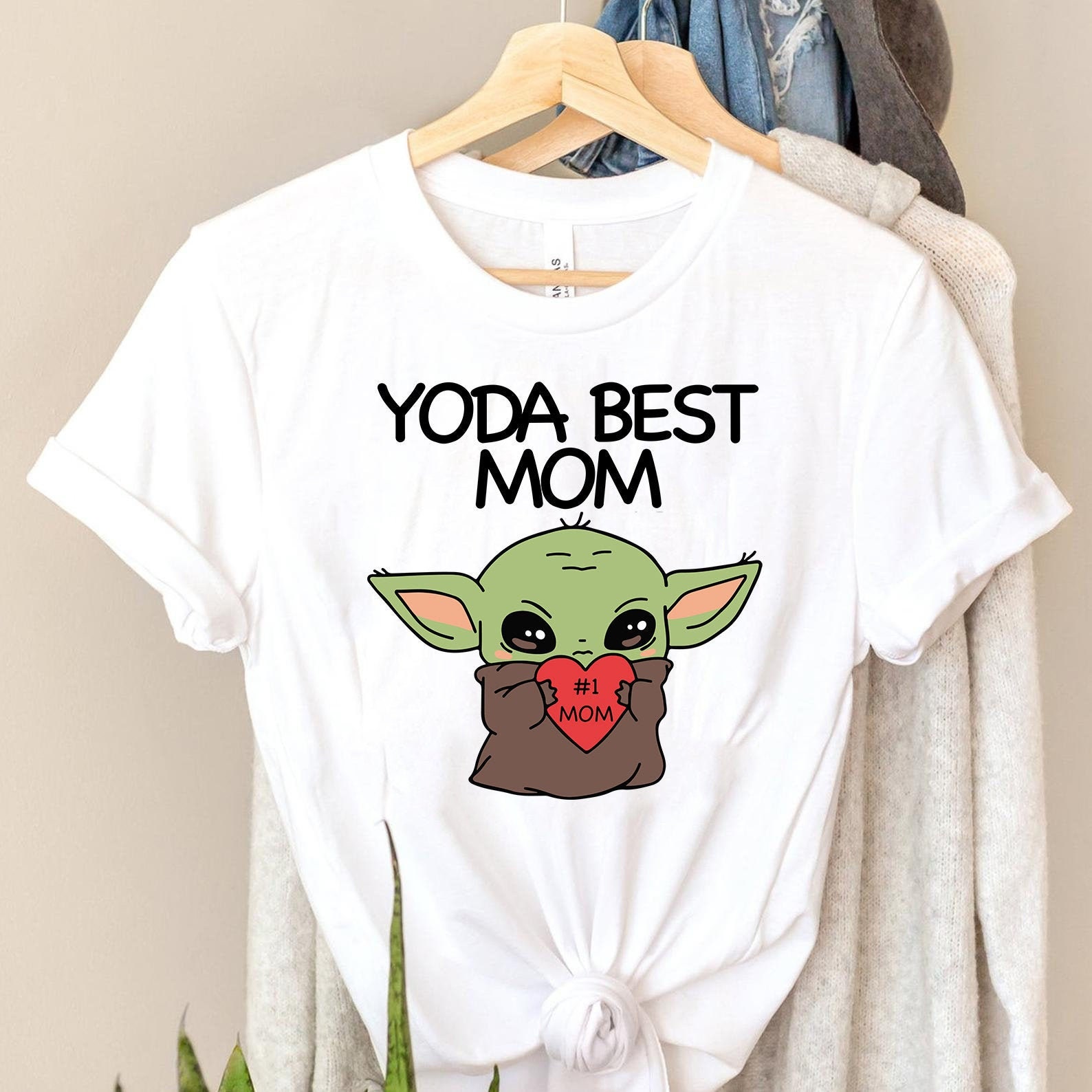 Yoda Best Mom T Shirt Baby Yoda Shirt Cute Mom Shirt Mothers Day Shirt Worlds Best Mom Mom Shirt Mothers Day Gift Baby Yoda Mom Tee Plus Size Up To 5xl