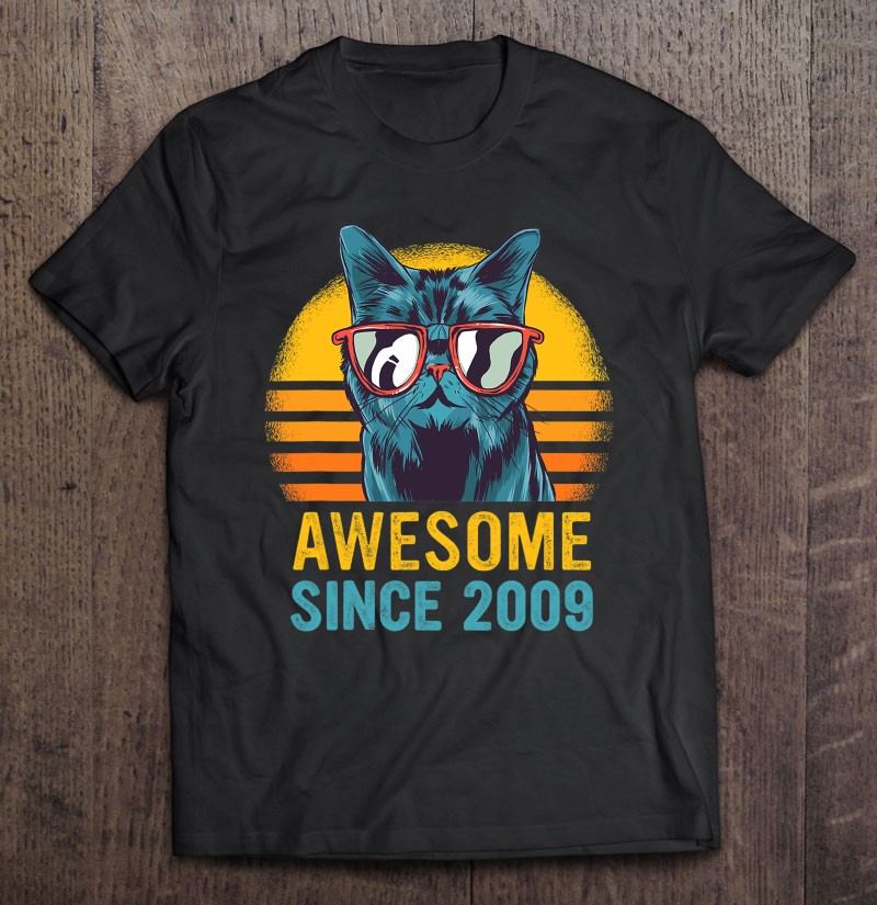 Awesome Since 2009 12th Birthday 12 Years Old Gift Shirt Plus Size