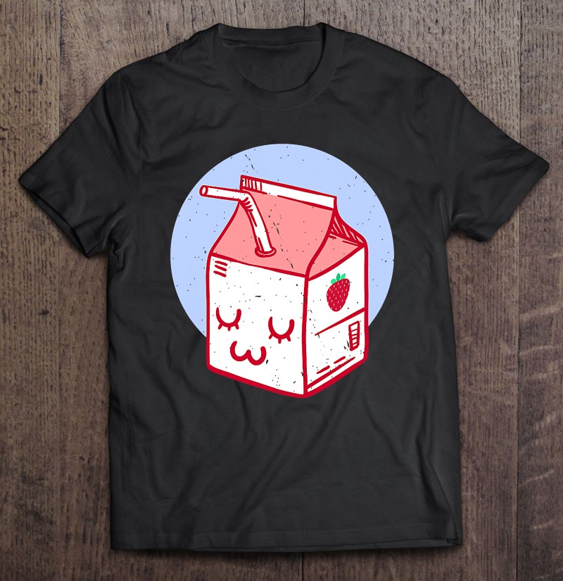 Cute Uwu Face Japanese Kawaii Anime Funny 90s Art Style Milk Gift Shirt Plus Size