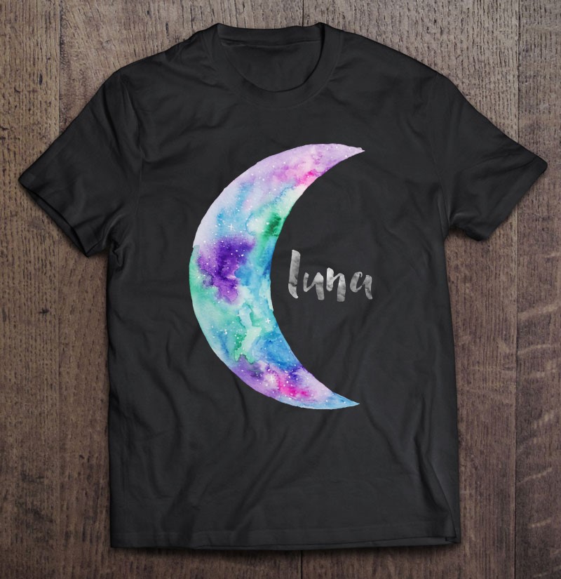 Halcyon Evergreen Watercolor Moon Gift Shirt Plus Size