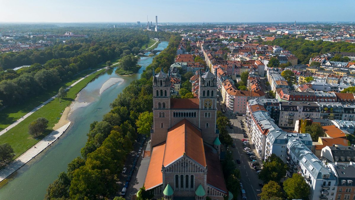 Isar-Stromschnelle Sieben Rippen bei Bruckbergerau