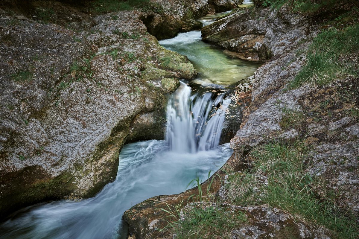 Weißbach-Wasserfälle NNE von Weißbach a.d. Alpenstraße