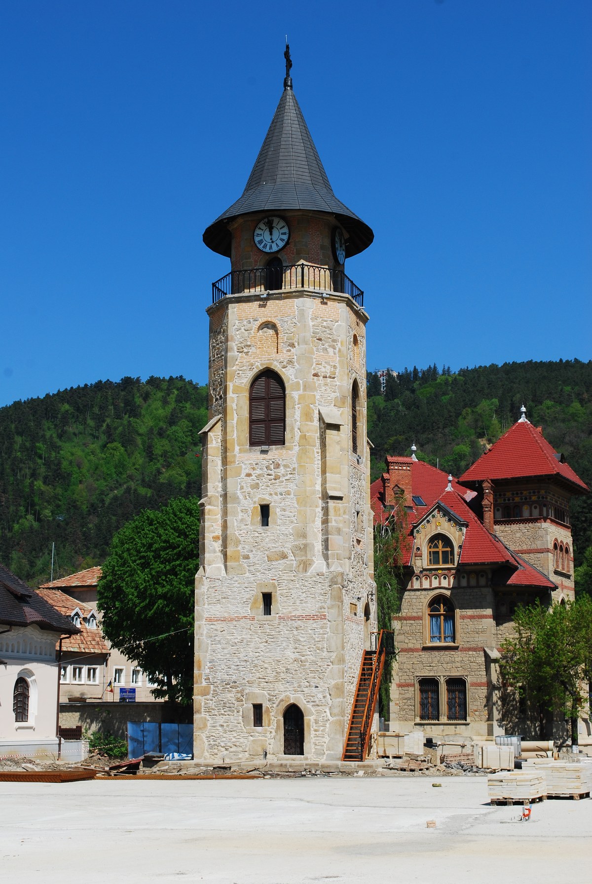 Princely court belfry in Piatra Neamț