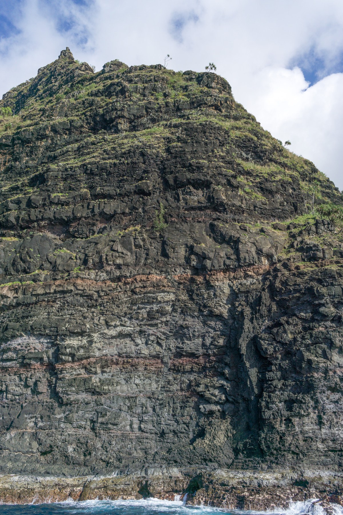 Waiahuakua Falls, Hoolea Falls, and the Na Pali Coast Waterfalls