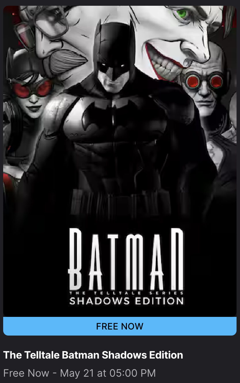 The Telltale Batman Shadows Edition