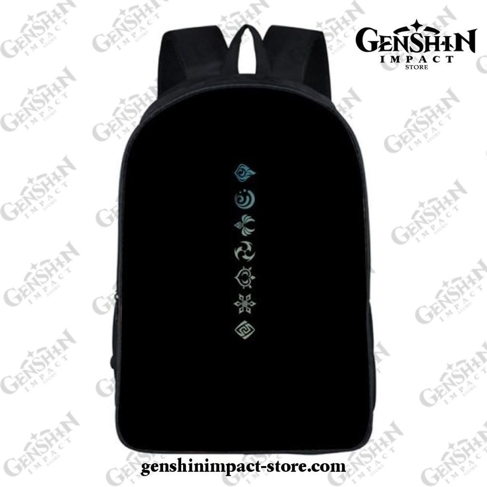 New-genshin-impact-vision-classic-student-backpack Soft Travel Casual Backpack For Students,durable Cloth-nylon Load Bag,high Capacity Waterproof