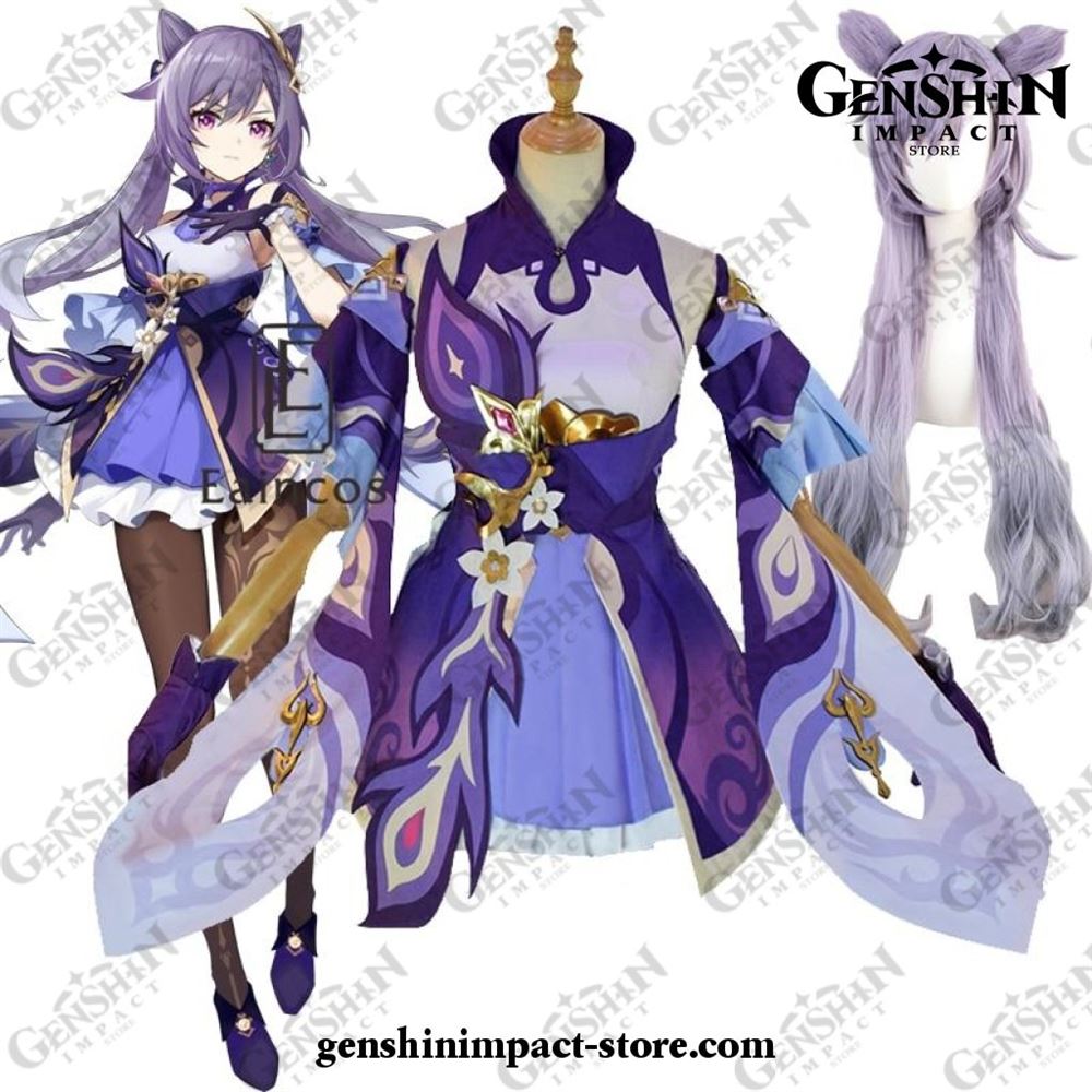 Genshin-impact-keqing-cosplay-costume-full-set