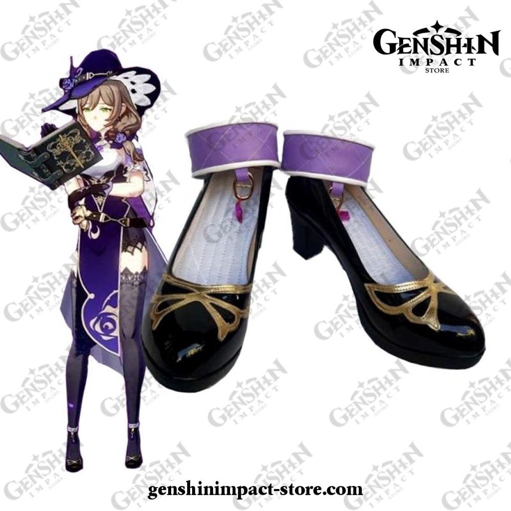 Lisa-genshin-impact-cosplay-shoes-pu-leather