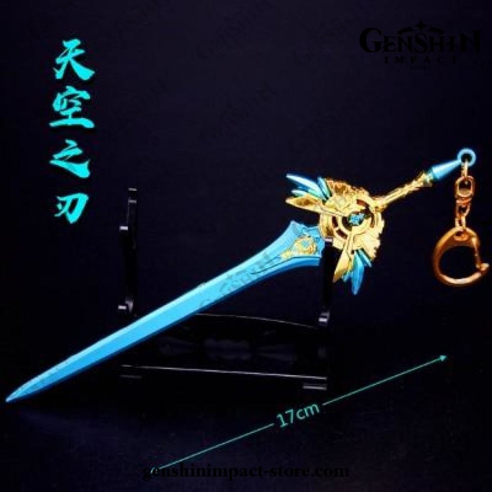 Five-star Weapon Genshin Impact Cosplay Metal Alloy Keychain Genshin Figure