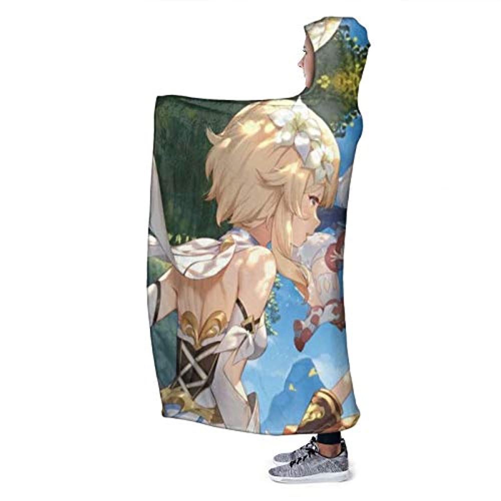 Colorfu Genshin Main Character Impact Hooded Blanket