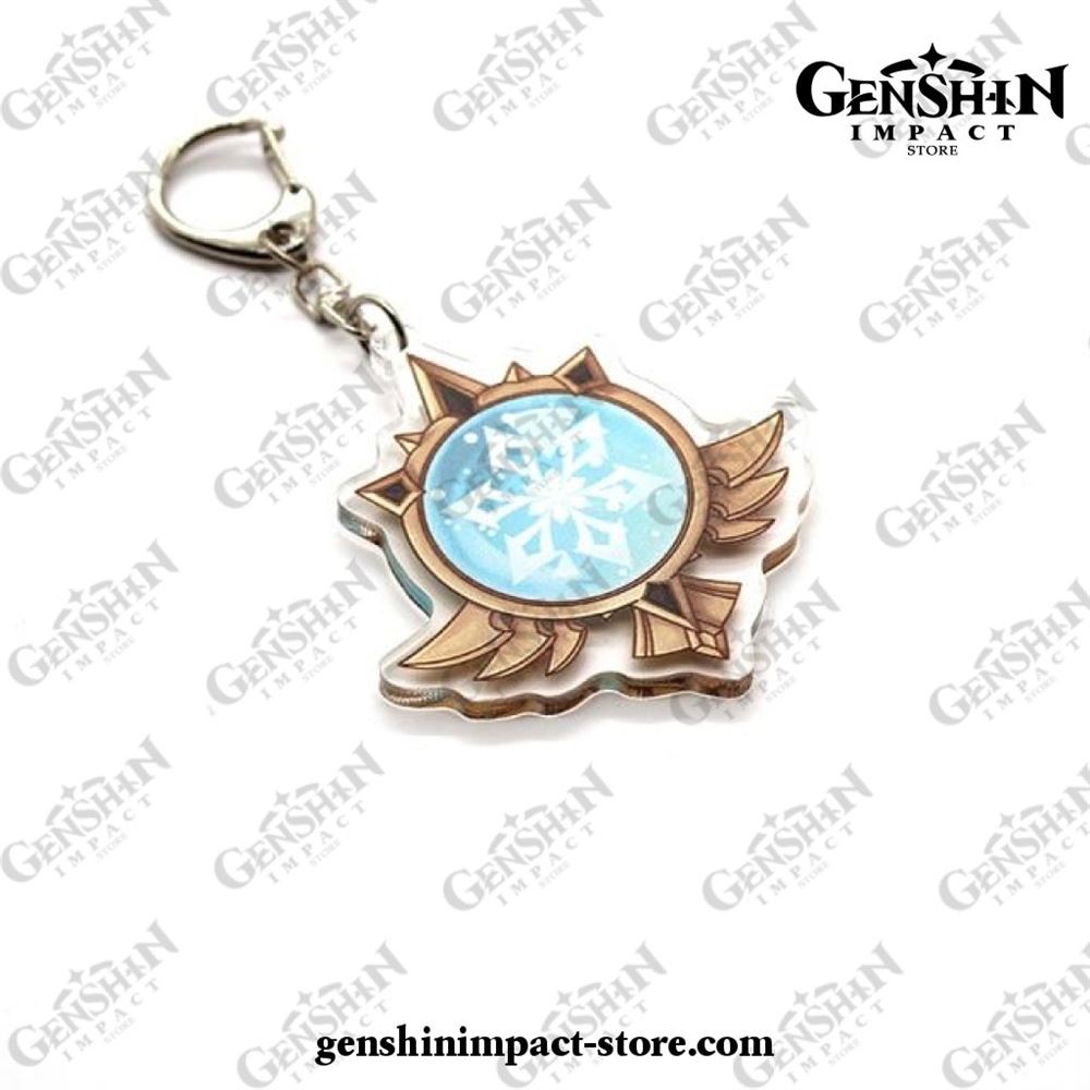 Genshin Impact Gods Eye Element Vision Acrylic Keychain Cosplay, Gift, Weapon Model Pendant Keychain
