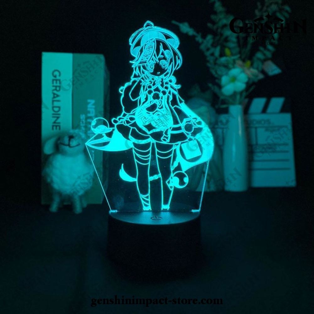 Cute Qiqi Genshin Impact Figure 3d Lamp Led Rgb Night Lights Genshin Impact Led Light