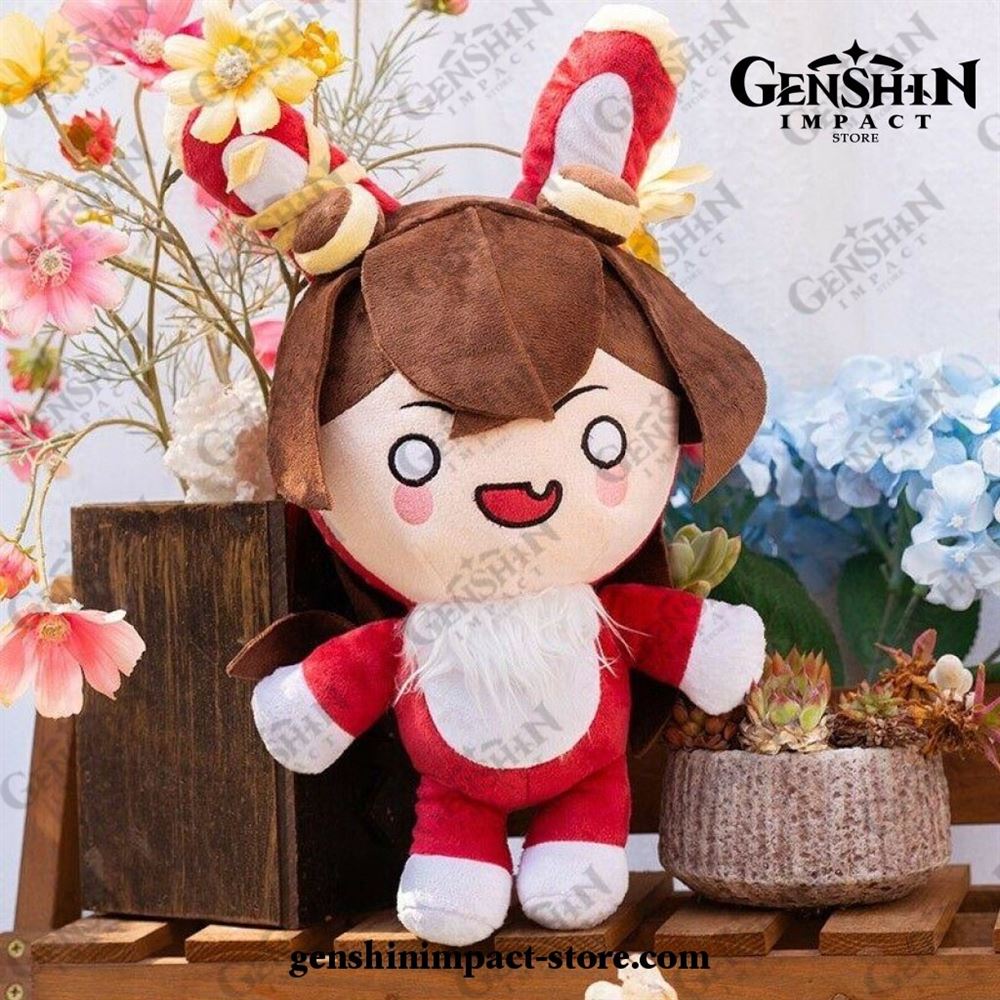 Genshin Impact Amber Rabbit Plush Doll, Cute Soft Plush Doll Stuffed Toy Cosplay Pillow Props Dolls Birthday Gifts