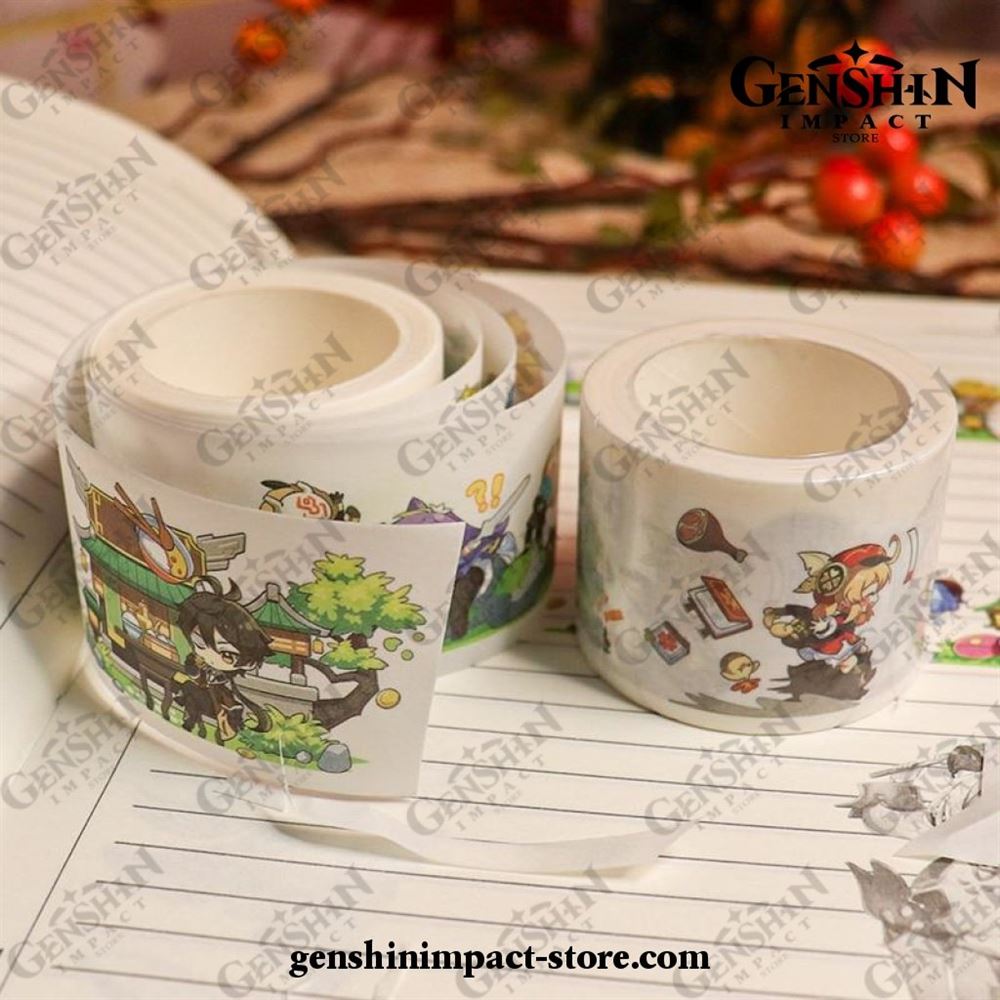 Genshin-impact-paper-packaging-tape-sticker-stationery