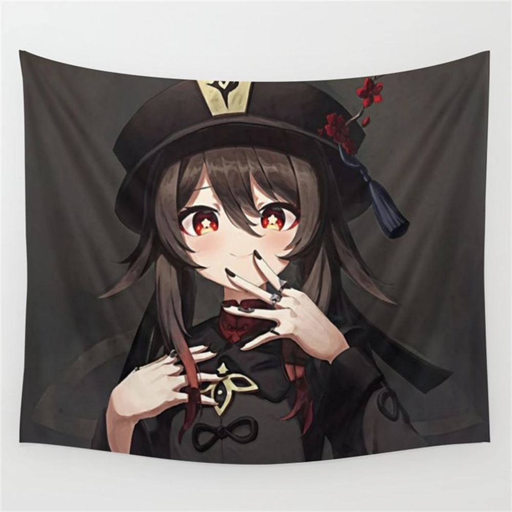 Hutao Impact Wall Tapestry. 100% Polyester