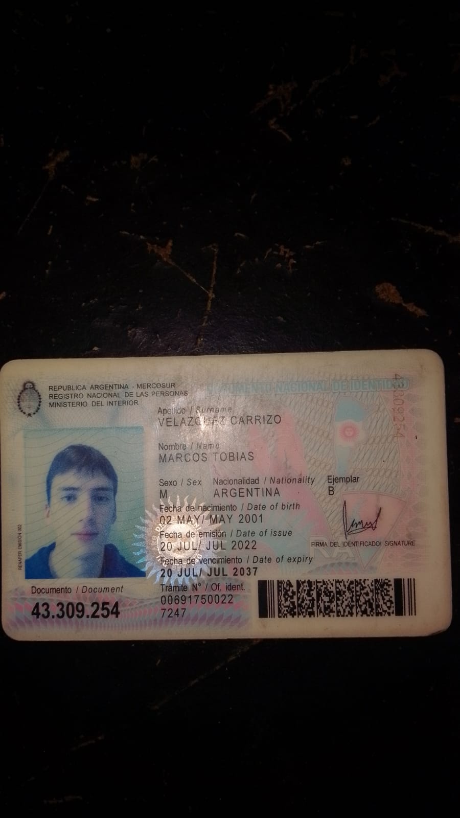 Marcos Tobias Velazquez Carrizo