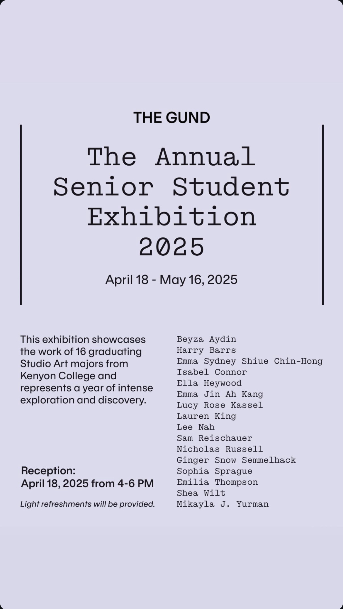 Capstone Solo Exhibition