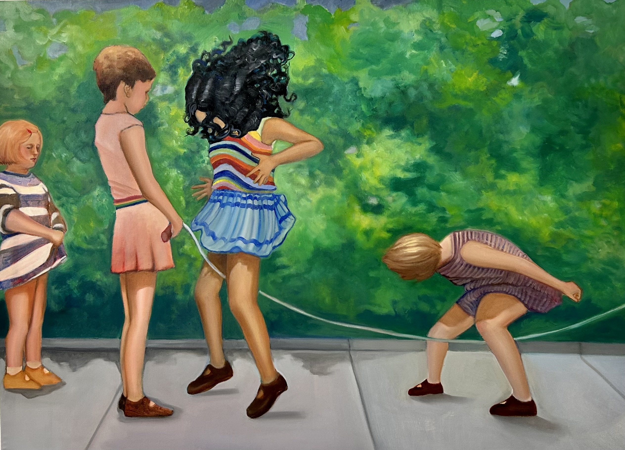 Girls Playing Jump Rope