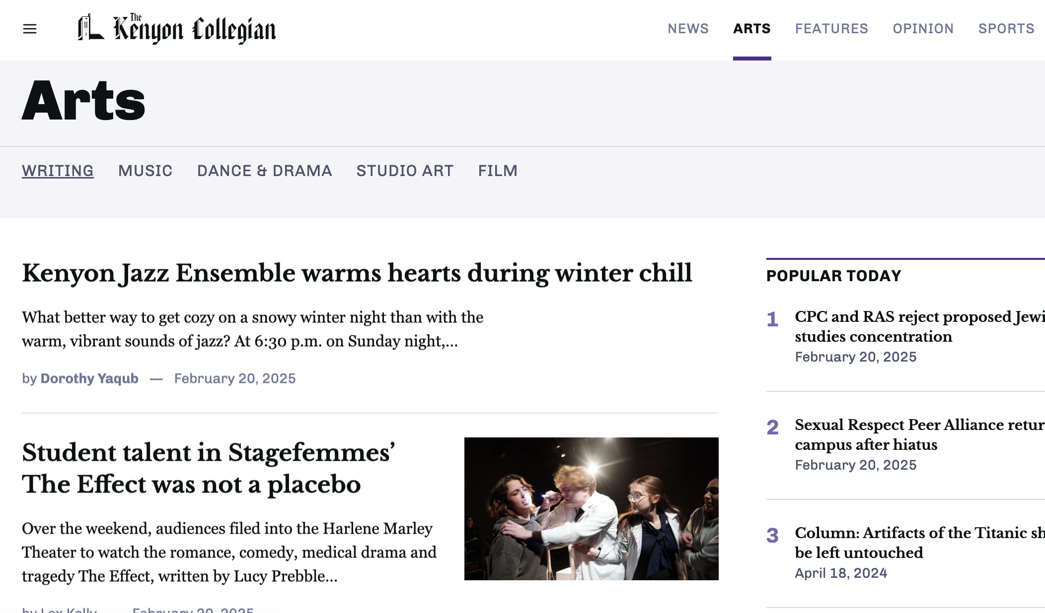 Kenyon Collegian, 2024