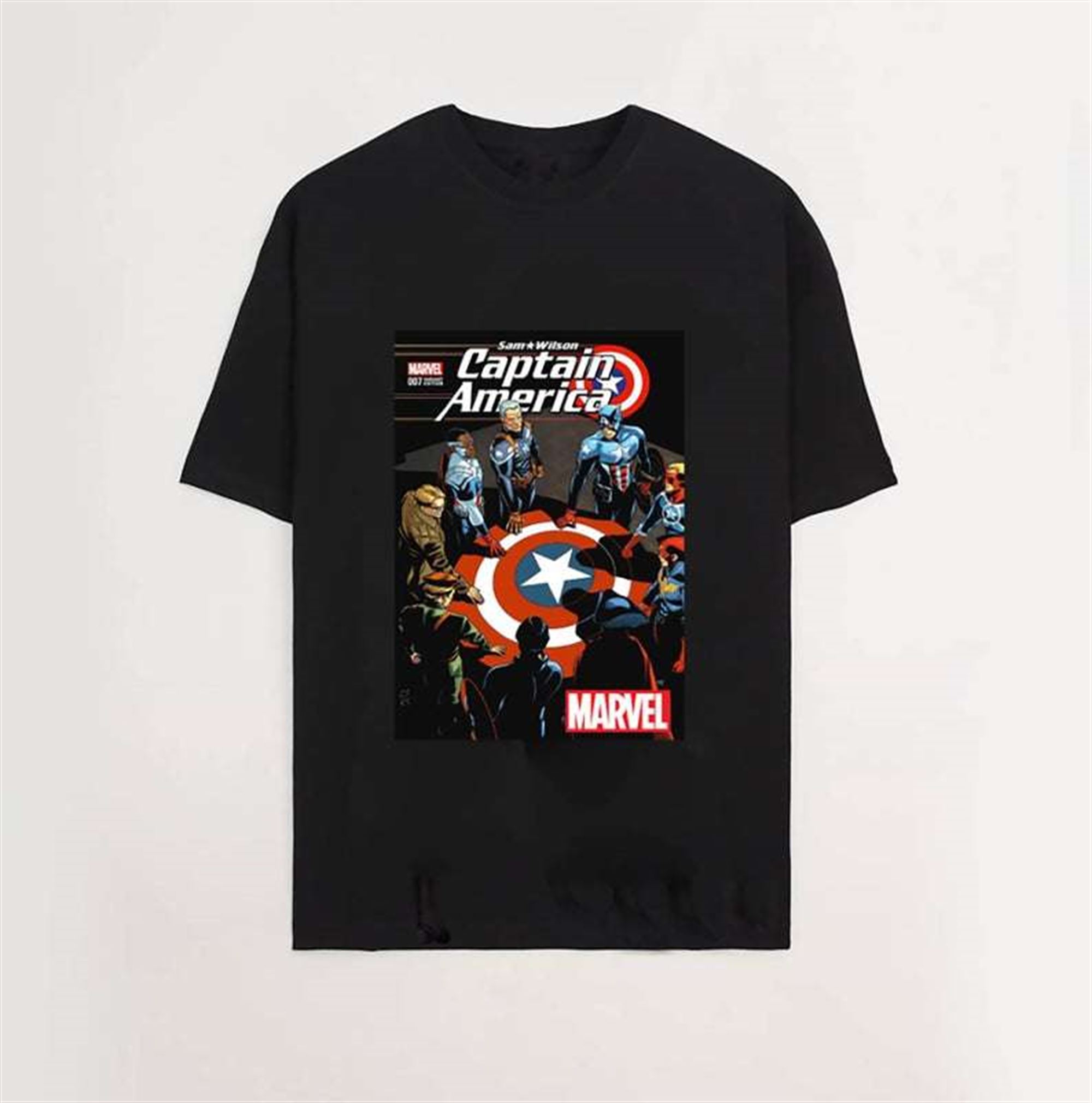 Captain America Marvel Comic T Shirt Full Size Up To 5xl