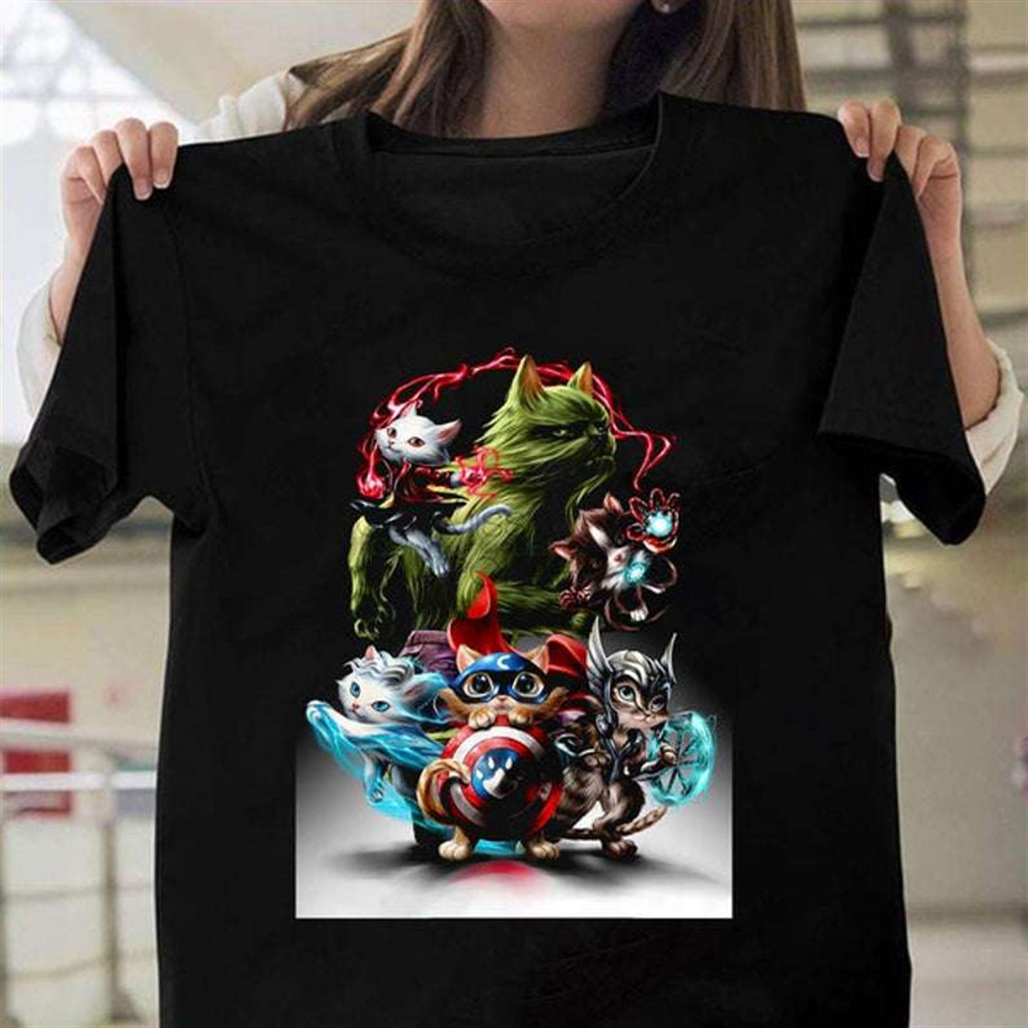 Cat Avengers Endgame T Shirt Full Size Up To 5xl