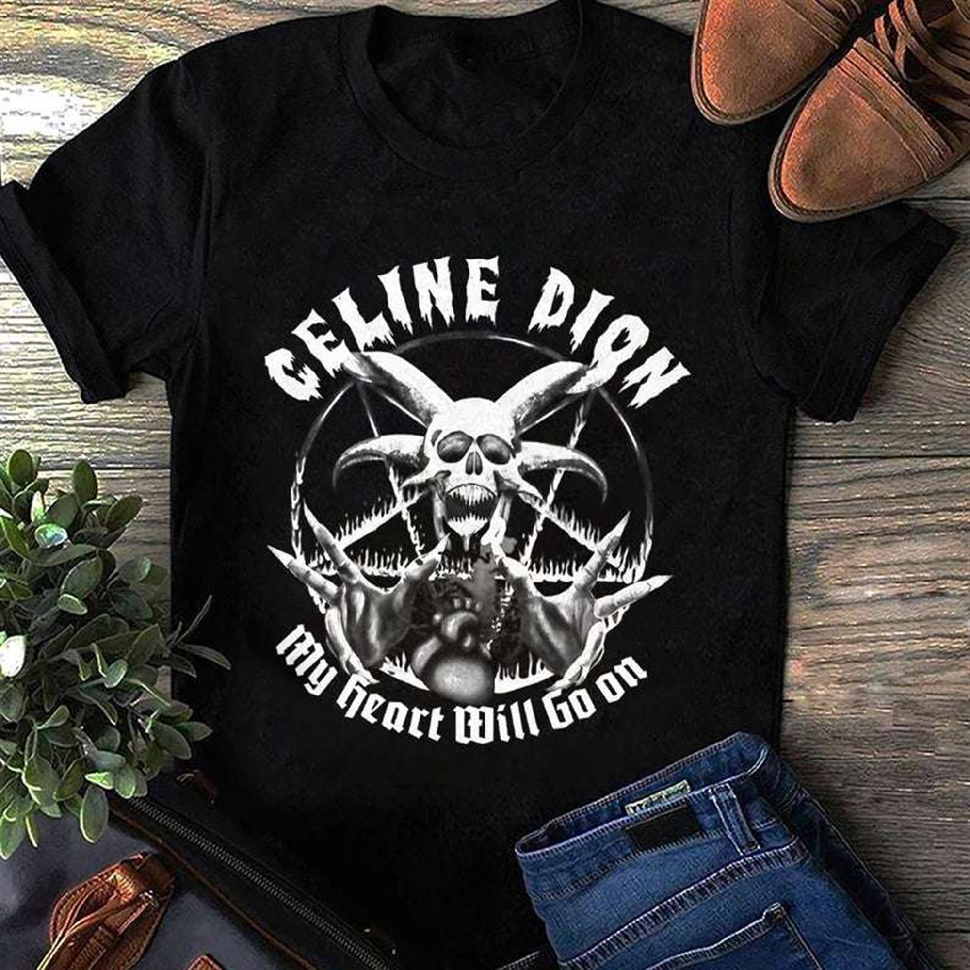 Celine Dion Vintage Death Metal T-shirt Full Size Up To 5xl