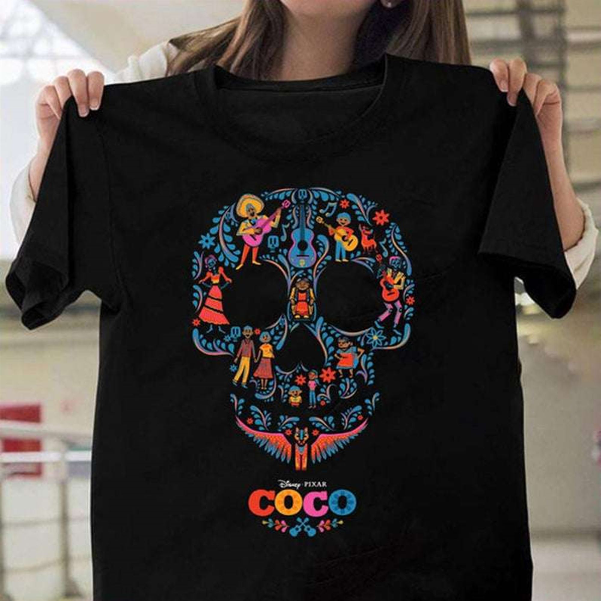 Disney Pixar Coco Colorful T Shirt Full Size Up To 5xl