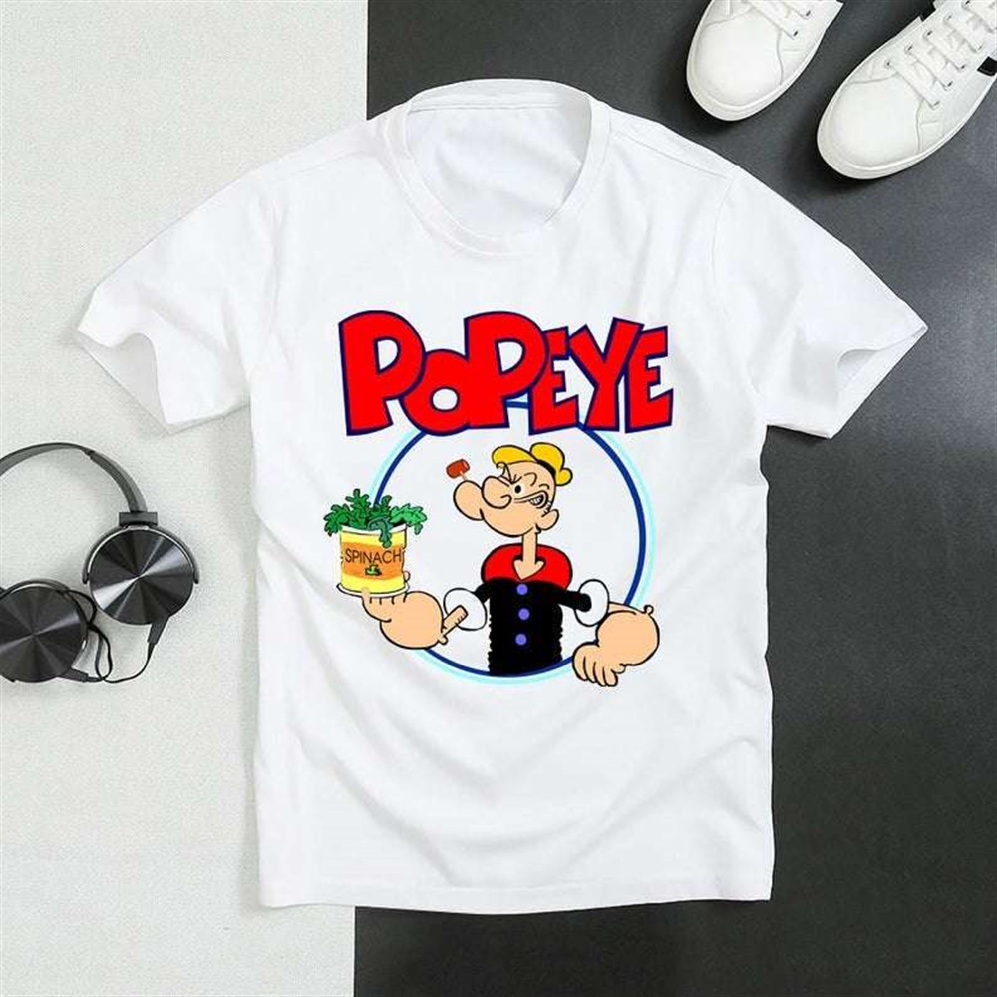 Eating Healthy Spinach Popeye T Shirt Size Up To 5xl