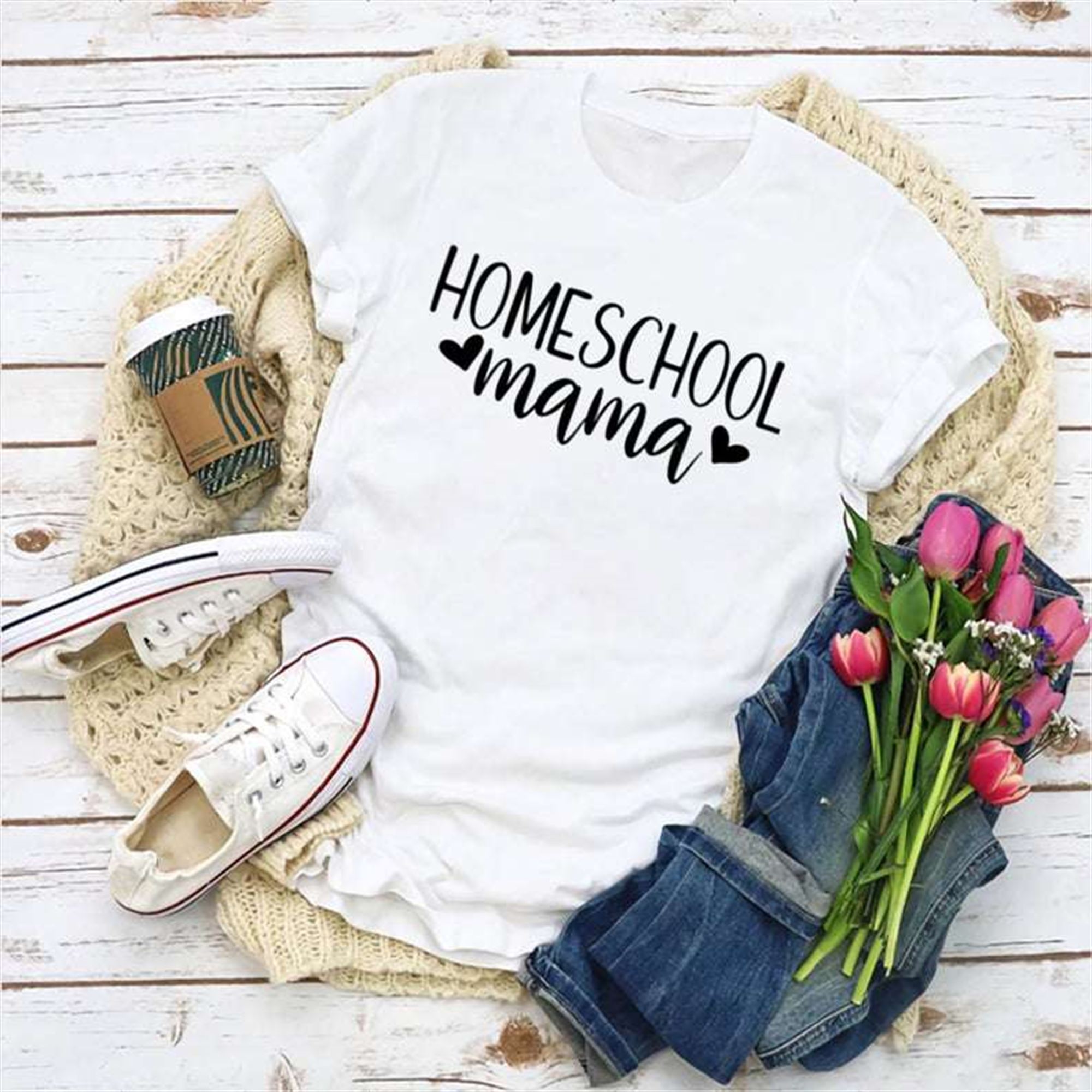 Homeschool Mama T-shirt Size Up To 5xl