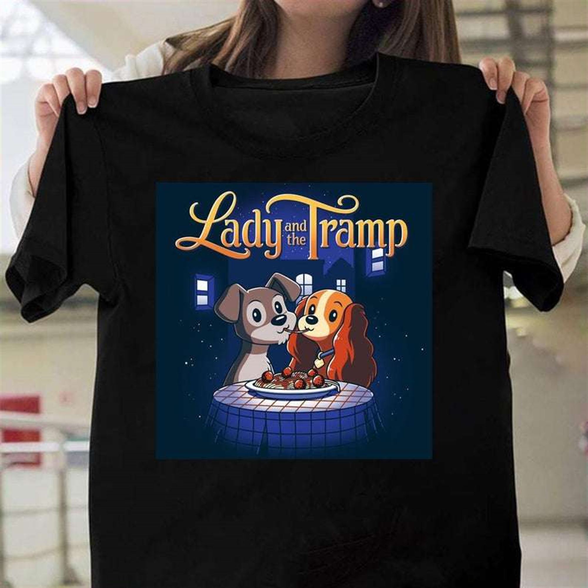 Lady And The Tramp Disney T Shirt Size Up To 5xl