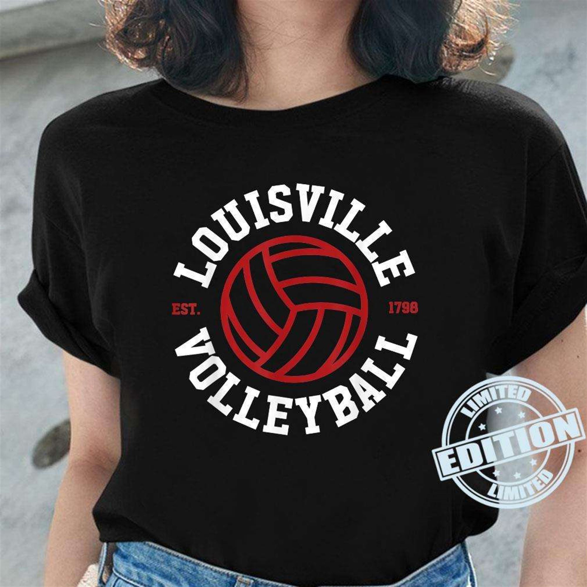 Louisville Volleyball T-shirt Full Size Up To 5xl