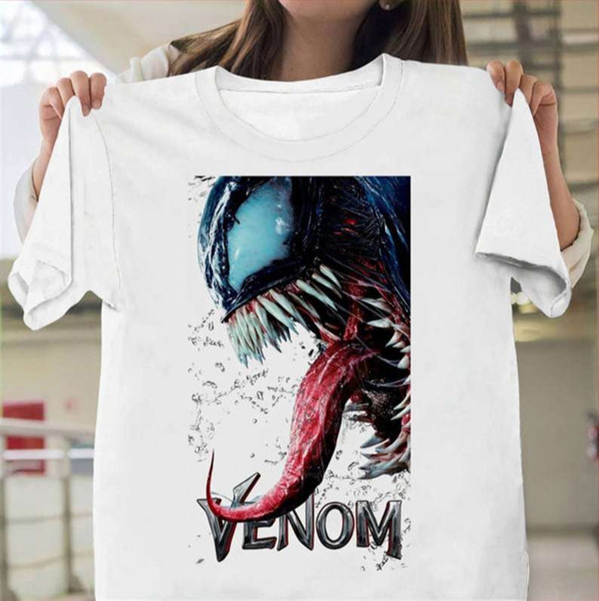 Marvel Venom Purple Drool T Shirt Full Size Up To 5xl