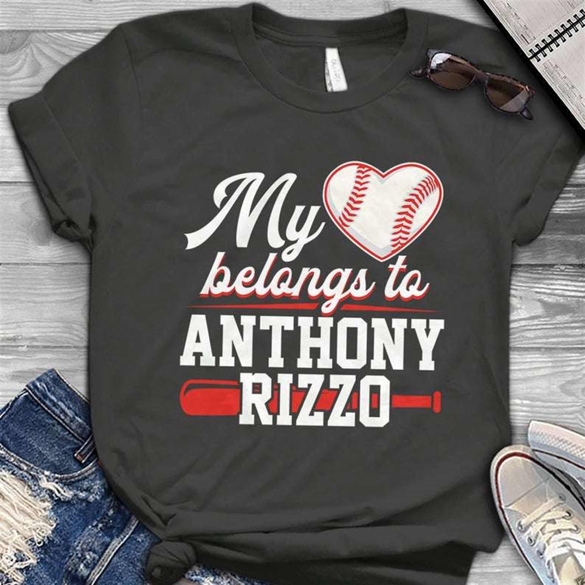 My Heart Belongs To Anthony Rizzo Our Captain Forever T-shirt Plus Size Up To 5x