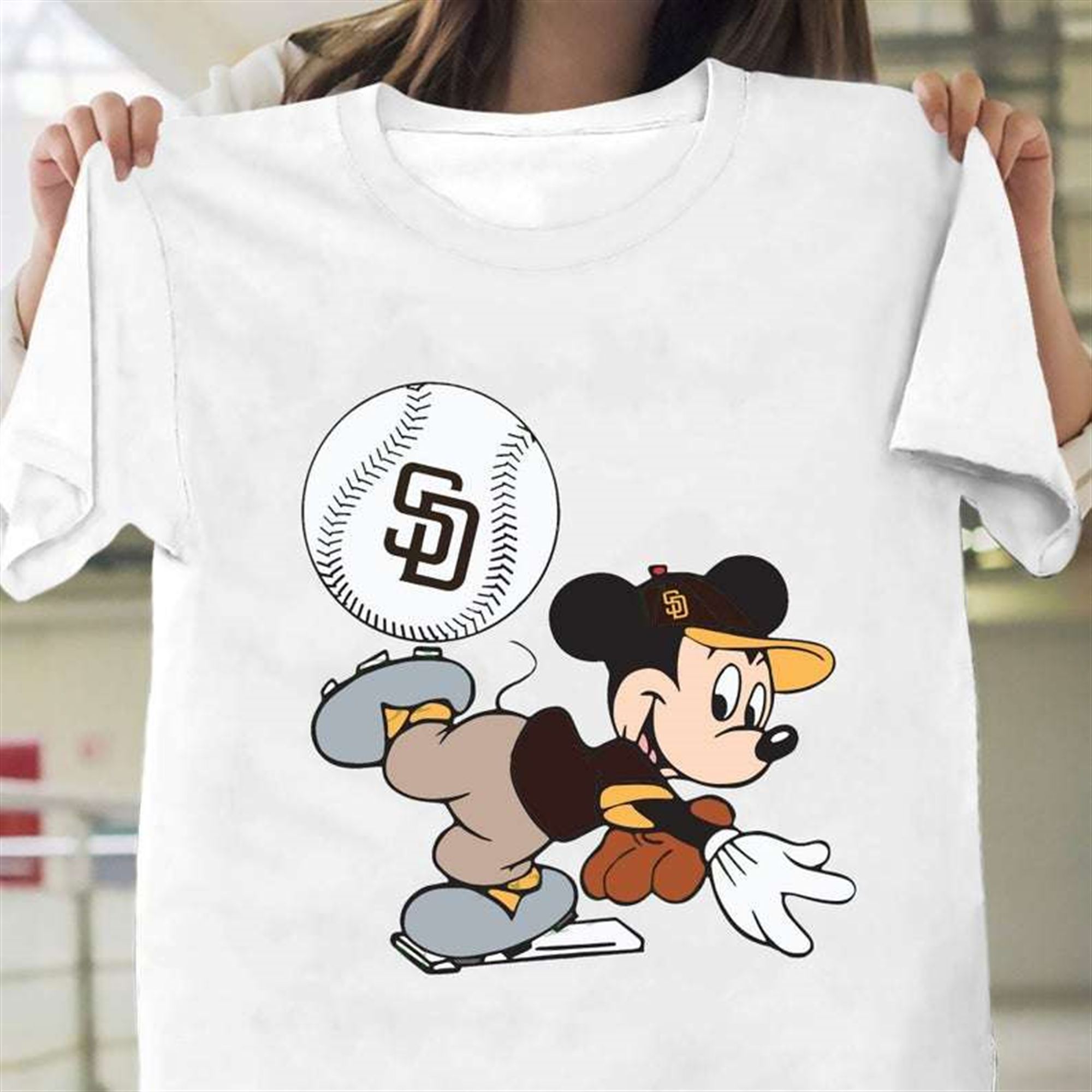 San Diego Padres And Mickey T-shirt Plus Size Up To 5x