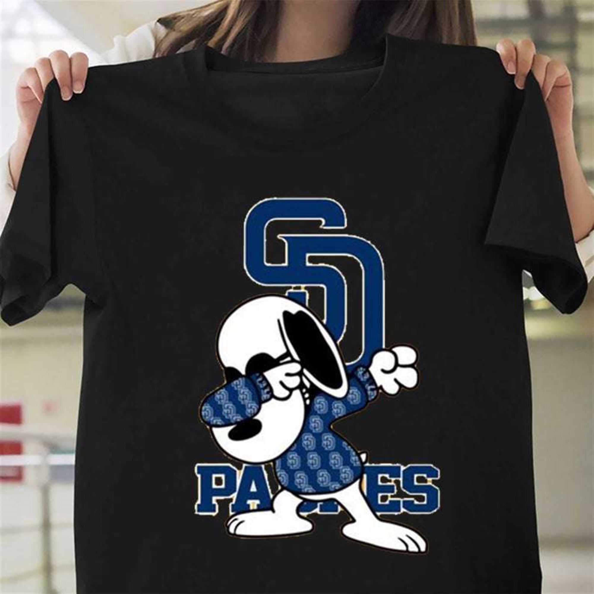 Snoopy San Diego Padres Mlb Baseball T-shirt Plus Size Up To 5x