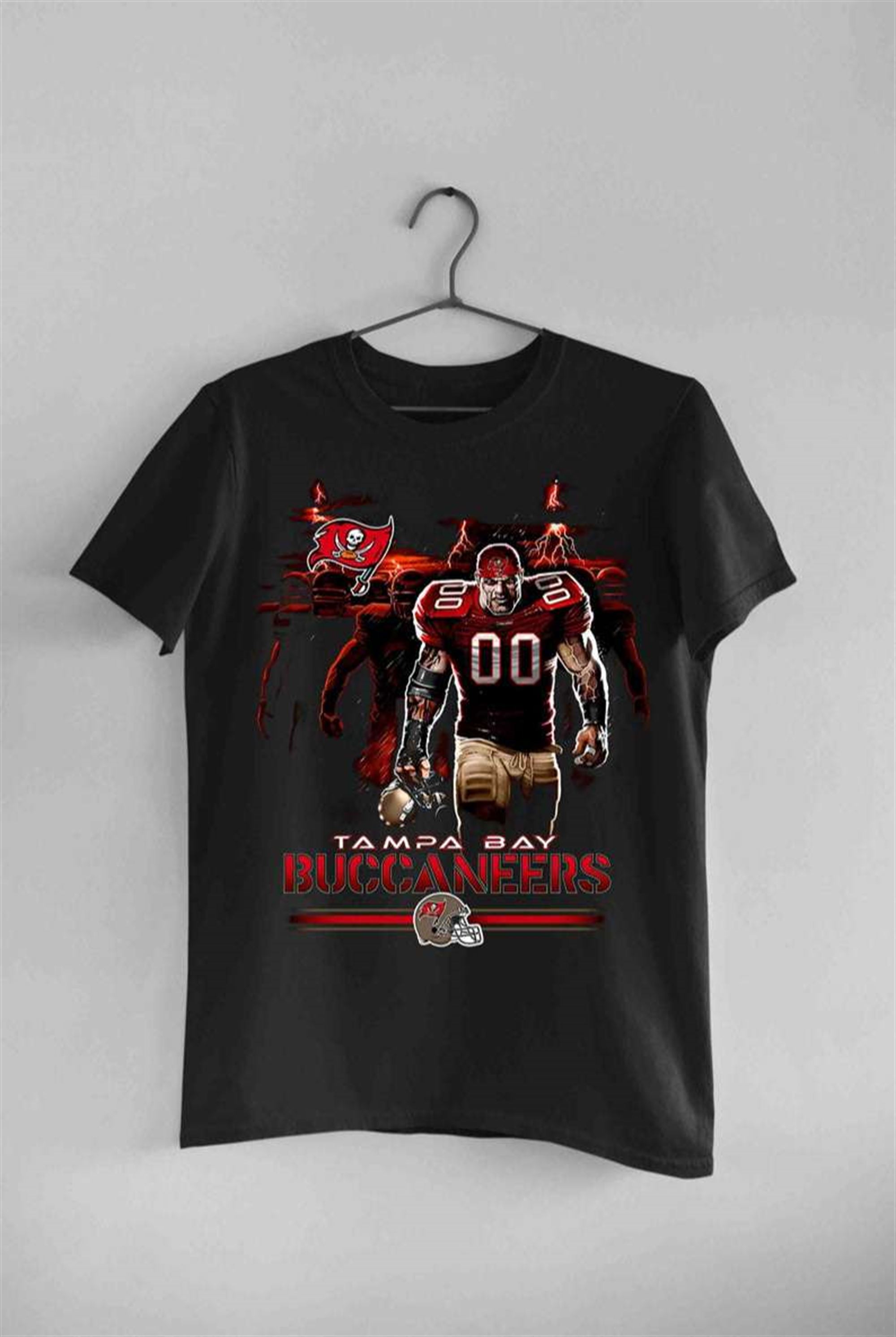 Tampa Bay Buccaneers Tunnel Black T-shirt Size Up To 5xl