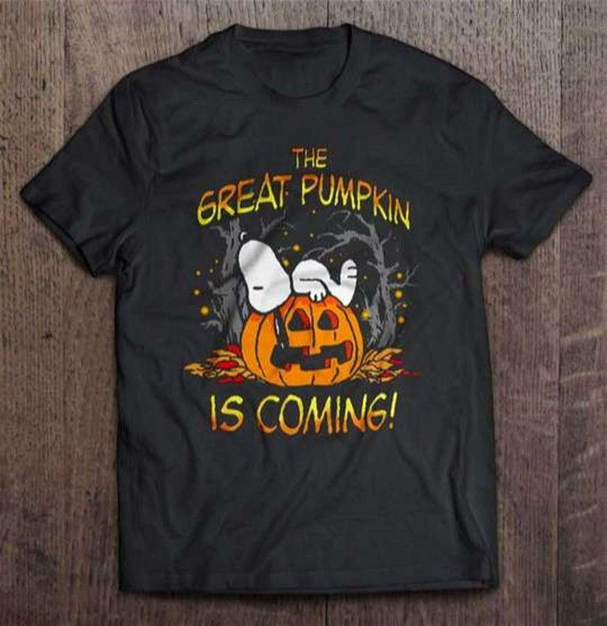 The Great Pumpkin Is Coming Snoopy Halloween T-shirt Size Up To 5xl