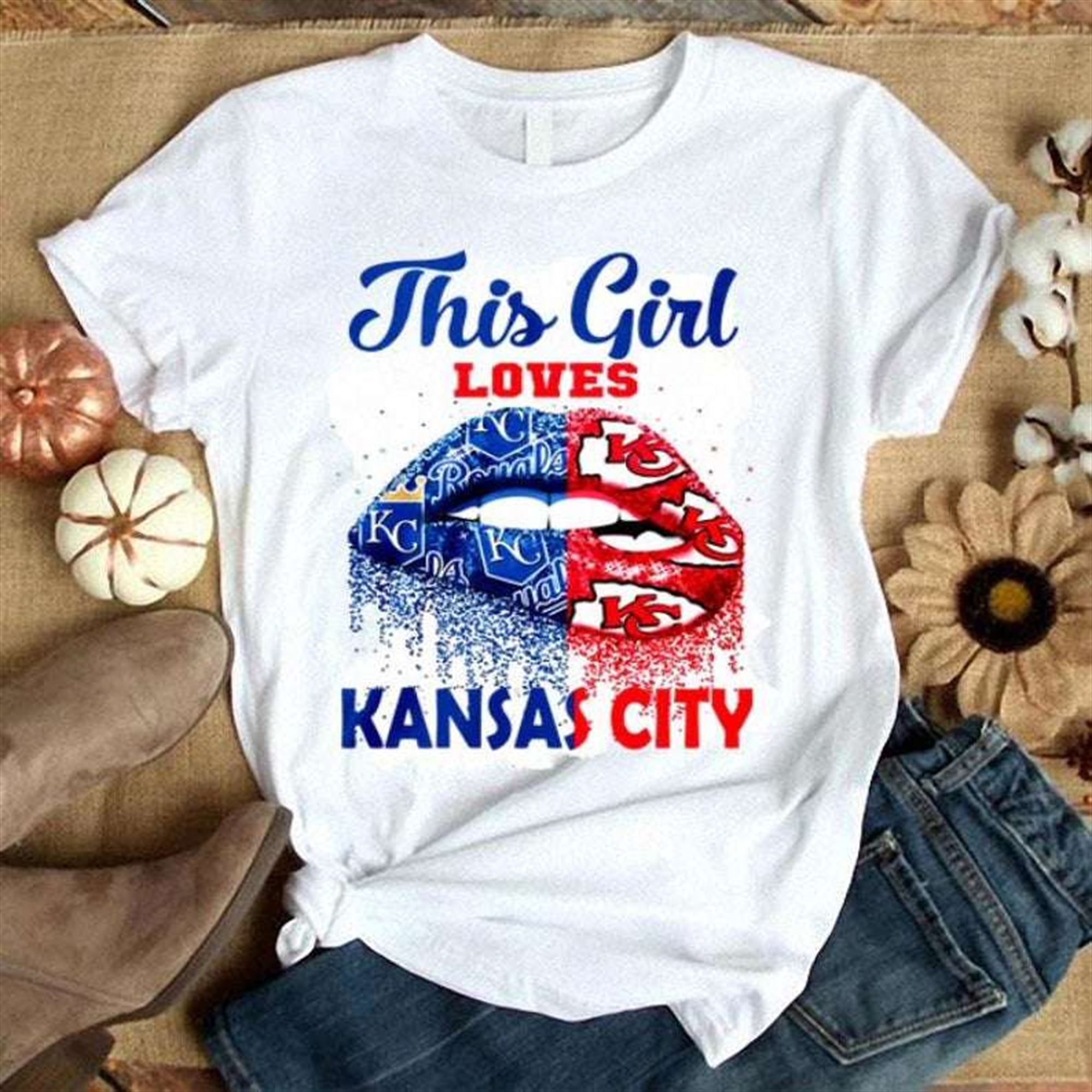 This Girl Love Kansas City Chiefs And Kansas City Royals T-shirt Size Up To 5xl