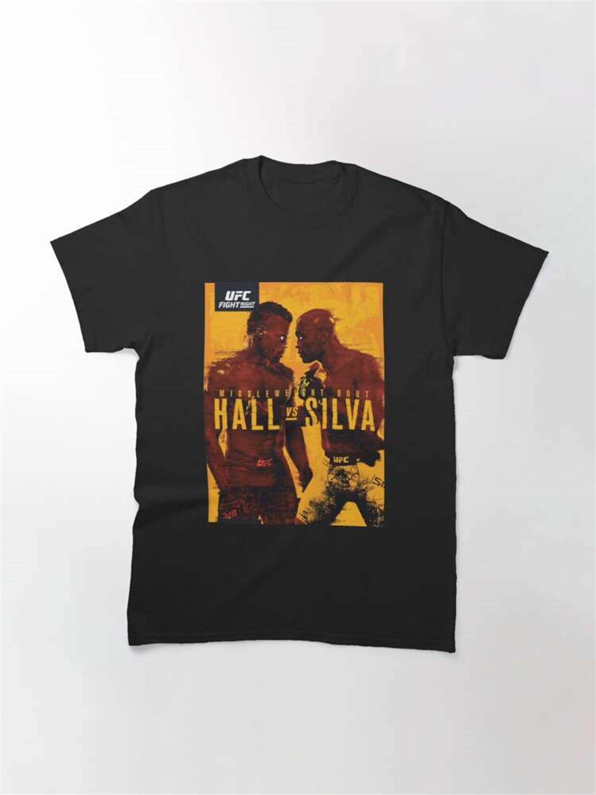 Uriah Hall Vs Anderson Silva Mma Ufc Poster Classic T-shirt Full Size Up To 5xl