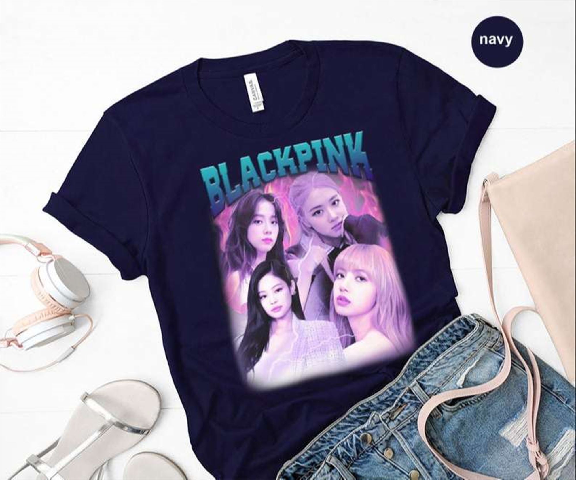 Blackpink Vintage Classic Unisex T Shirt Full Size Up To 5xl