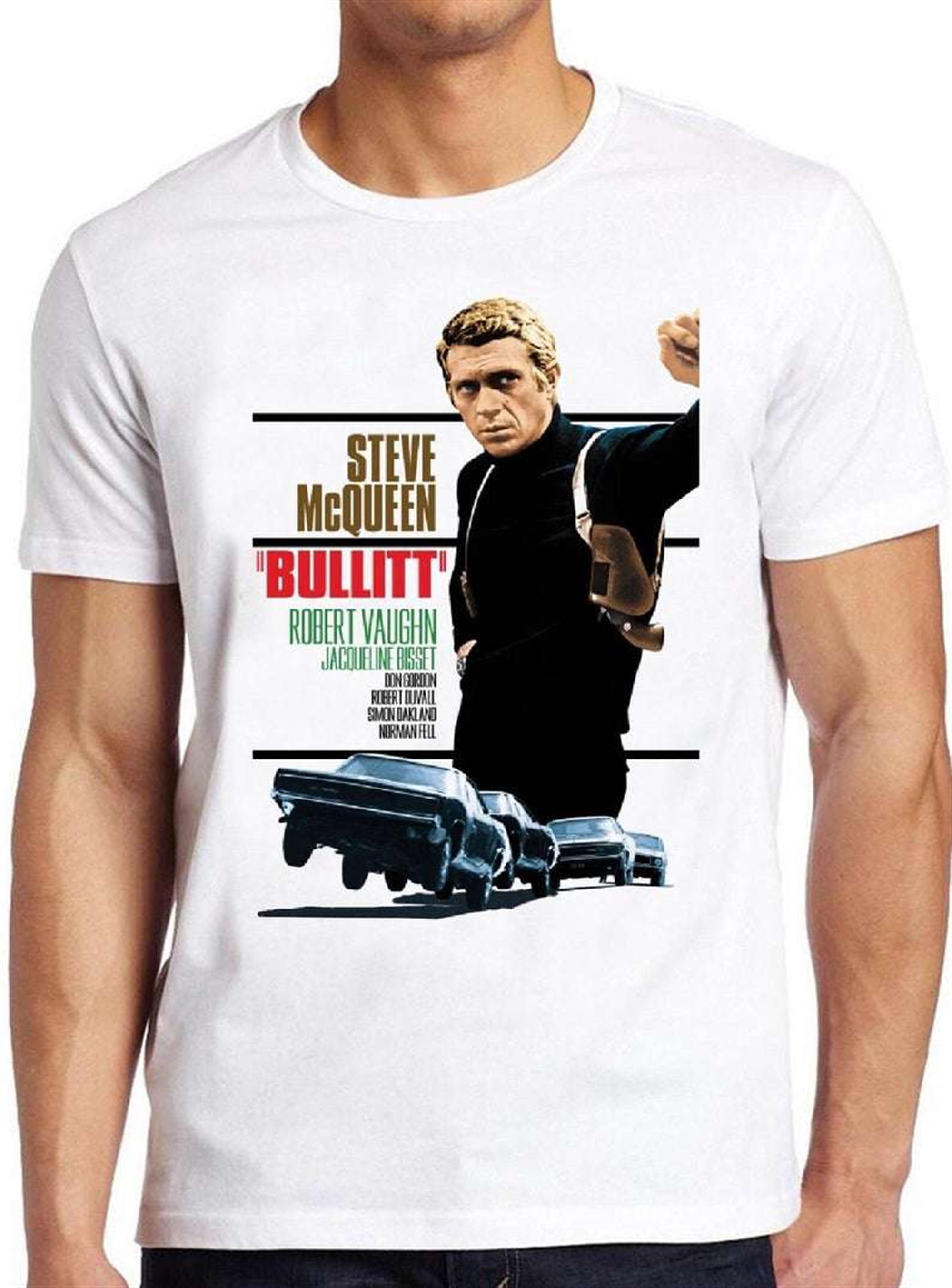 Bullitt Steve Mcqueen Poster T Shirt Full Size Up To 5xl - Luxwoo.com